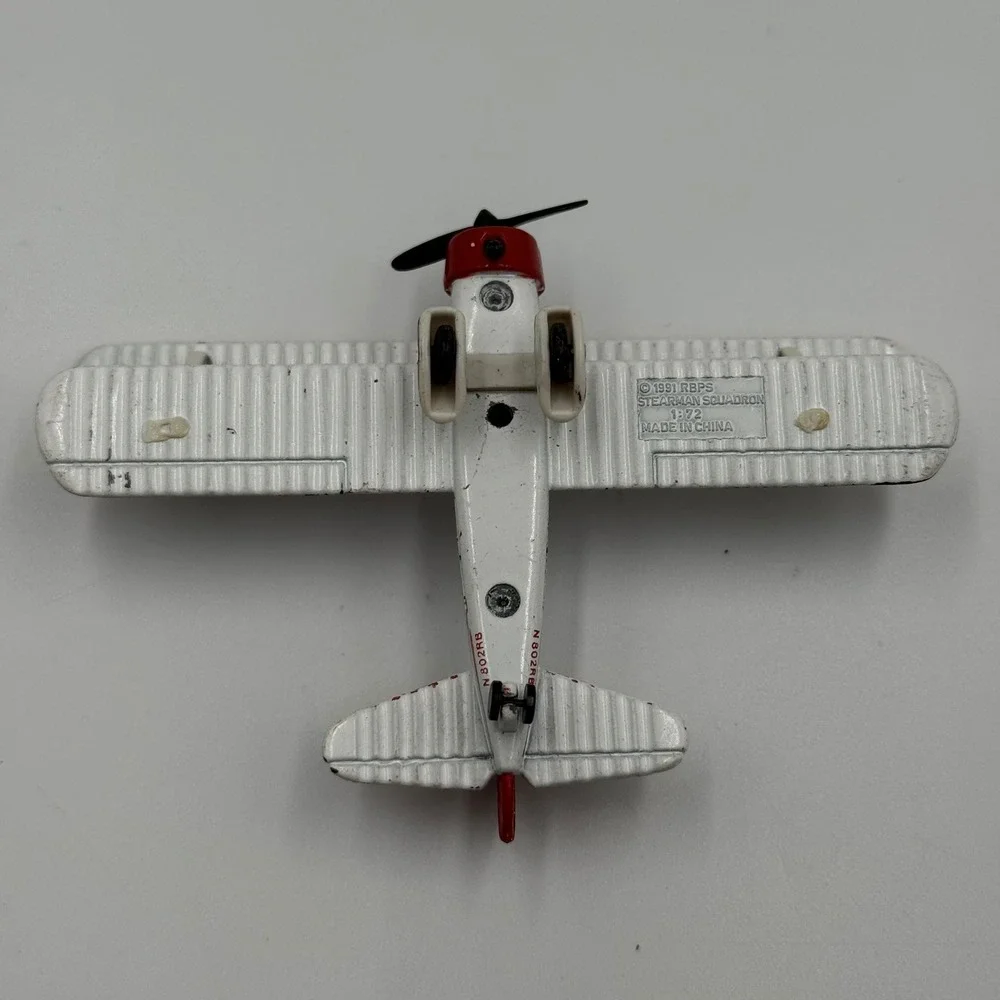Vintage 1991 Red Baron Pizza Stearman‎ Squadron 1:72 Diecast Bi-Plane Set 4-Pack
